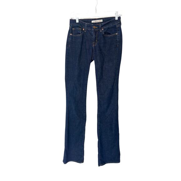 J Brand Pure Jeans Dark Wash Denim Skinny Leg Basic Casual Low Rise Size 27 - Picture 1 of 13